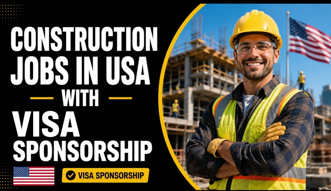 Construction jobs in USA with Visa Sponsorship